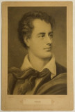 Byron - fotografie originală (sec. XIX, Munchen) Bruckmann&#039;s Portrat Kollektion