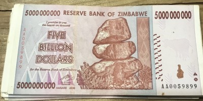 (ORIX) Zinbabwe 50000000 dolar dollars 2008 foto