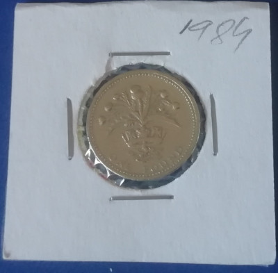 M3 C50 - Moneda foarte veche - Anglia - o lira sterlina - 1984 foto