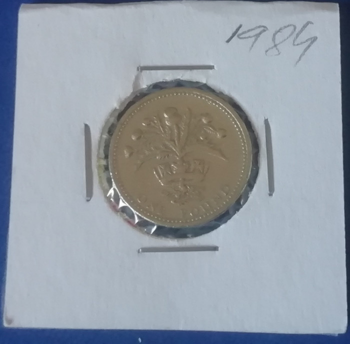 M3 C50 - Moneda foarte veche - Anglia - o lira sterlina - 1984
