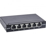 Patch panel FTP 6 porturi RJ45 Cat.6A 0.5U, InLine IL76816B