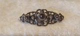 BROSA cu GRANATE unica VICTORIANA 1850 -1900 ANGLIA manopera EXCEPTIONALA superb