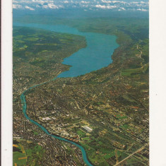 SH1-Carte Postala-ELVETIA , Zurich und Zurichsee ,Circulata 1969