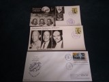 2 FDC APOLLO 11 20 IULIE 1969 PLIC FILATELIC FIRST MAN ON THE MOON 9 SEPTEMBRIE 1969