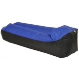 Saltea gonflabila pentru plaja cu pliere rapida, maxim 180kg, 180x70x50 cm, bleumarin si negru Household NewTrend