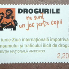 TIMBRE ROMANIA MNH LP1728/2006 Ziua împotriva cons și trafic ilicit de droguri