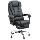 Scaun directorial ergonomic OFF 418, piele ecologica, functie recliner, suport picioare extensibil, inaltime reglabila, 120 kg