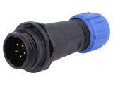 Mufă SP13 Tată 5 PIN IP68 pentru Cablu 4-6,5mm 5A 180V