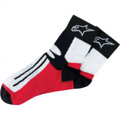 Ciorapi Moto Alpinestars Road Racing Socks, Negru/Rosu/Alb, Marime S/M