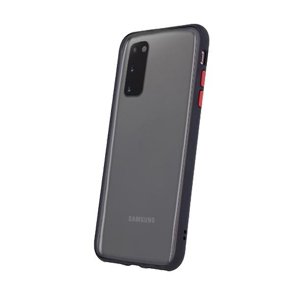 Husa Samsung S20+ g985 Silicon+Plastic Butoane Colorate Negru