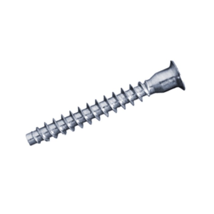 Surub de cuplare, pentru pal, cu cap inecat, din otel, zincat alb, 7 x 50 mm, set 100 buc