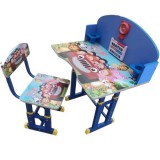 Set Birou si Scaunel Copii 3-10Ani Reglabila Jolly Kids KT0538 Blue