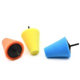 Set de 3 bureti conici pentru polisat si lustruit cu coada de 6 mm
