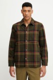 Fjallraven jacheta de exterior Singi Flannel Overshirt M culoarea verde, de tranzitie, F12600226.662.555