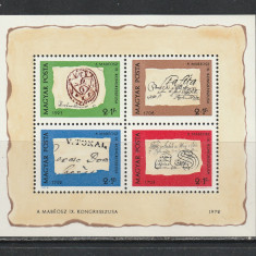 Ungaria 1972 - Ziua Marcii Postale M/S 1v MNH