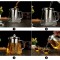 Infuzor ceai Pufo Exclusive din sticla cu filtru si capac metalic, 900 ml, transparent