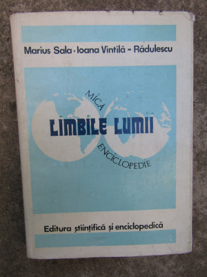 Marius Sala - Limbile lumii - Mică enciclopedie (editia 1981) AUTOGRAF foto
