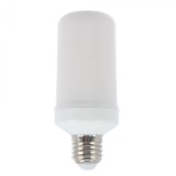 Bec LED Hoff tubular E27 3W, efect flacara / general / respiratie