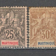 Martinica.1892 Alegoria coloniala 4 buc. SM.2