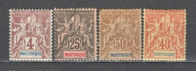 Martinica.1892 Alegoria coloniala 4 buc. SM.2 foto