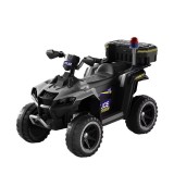 Cumpara ieftin ATV electric pentru copii 3-6 ani, Kinderauto Police, 80W, 12V 7Ah, echipare premium, gri