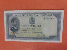 Bancnote romanesti 500lei 1936 foto