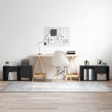 Cumpara ieftin Set comoda TV 4 pcs Negru 37 x 35 x 37,5 cm Lemn compozit