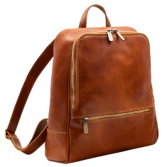 Rucsac dama din piele naturala vachetta, miere, DR135C