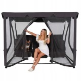 Balansoar leagan pat 3 persoane Sersimo Corsica, cu plasa anti-insecte, sarcina 320kg Household NewTrend