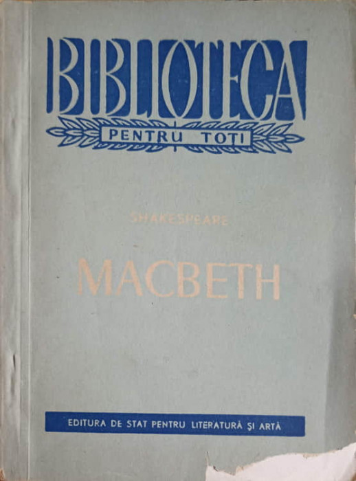 MACBETH-WILLIAM SHAKESPEARE