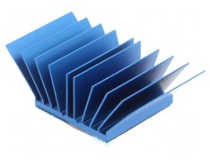 Radiator extrudat cu aripioare BGA albastru 31mm x 54,94mm