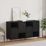vidaXL Bufeturi 2 pcs Stejar negru 3394559