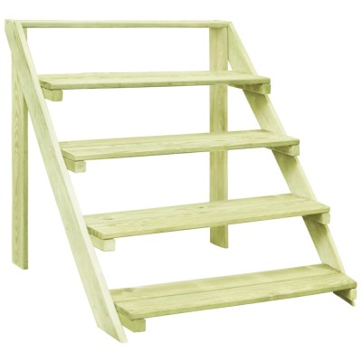 vidaXL Suport de plante, 80 x 80 x 80 cm, lemn de pin tratat 49104 foto