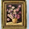 Superb tablou &quot;flori- bujori &quot; Bacaloglu Ionescu Maria 26 x 34 cm