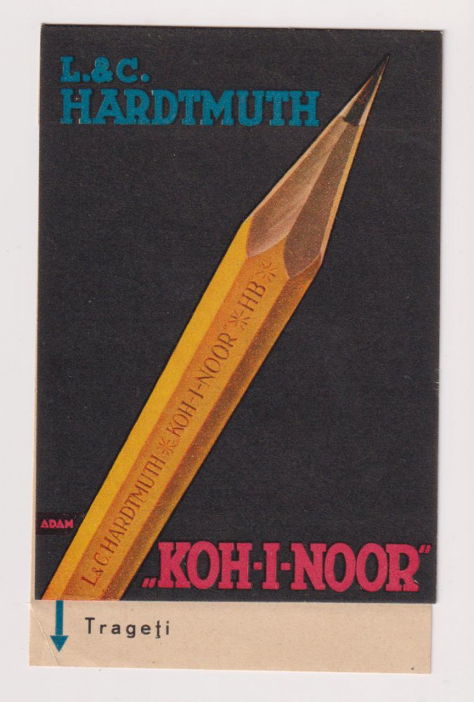 Pliant reclama veche creion Koh-i-noor | Okazii.ro