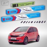 Cumpara ieftin Ștergătoare Skoda Citigo 2012-2020 | Set Față+Spate Flat &ndash; TeamCar&reg;