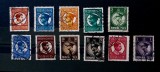 ROMANIA 1930 Lp 86 Carol II uzuale Filigran PTT stampilate