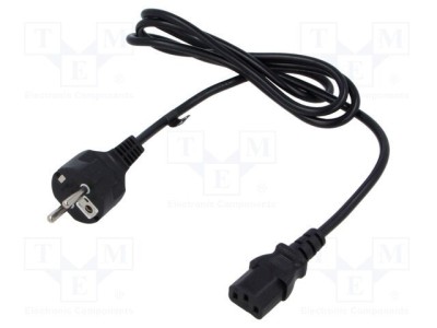 Cablu 3x0,75mm2 CEE 7/7 IEC C13 mamă PVC 1,5m POS foto