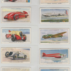 1938 Motoare de viteza - set complet 50 cartonase WILLS Cigarette Cards