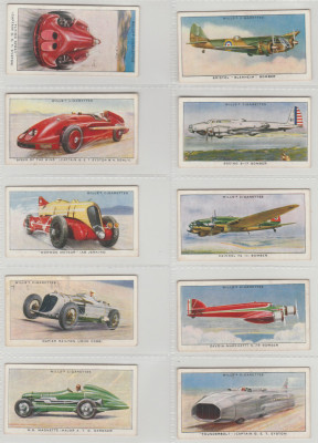 1938 Motoare de viteza - set complet 50 cartonase WILLS Cigarette Cards foto