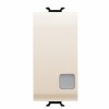 Intrerupator simplu semn cu led 1M Gewiss Chorus Ivory GW11003