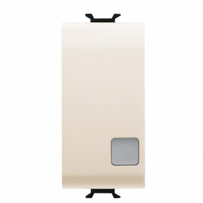 Intrerupator revenire semn cu led 1M Gewiss Chorus Ivory GW11133 foto