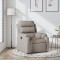 Fotoliu rabatabil, gri taupe, material textil