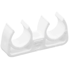 Clema dubla PPR pentru teava 20mm, suport rezistent pentru instalatii
