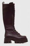 Cumpara ieftin Steve Madden cizme Hariet femei, culoarea bordo, cu platforma, SM11002722