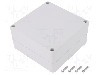 Carcasa policarbonat, 120mmx120mmx60mm, IP67, GAINTA - G278-IP67