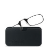 Ochelari de vedere (pentru citit) fara brate, ultra slim, cu etui tip card, negru, atasare telefon, rame negre