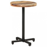 Cumpara ieftin Masă de bistro, &Oslash;50x75 cm, lemn masiv reciclat, rotundă