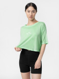 Tricou crop top oversize de yoga pentru femei, 4F Sportswear