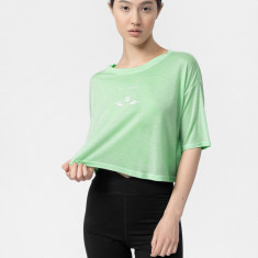 Tricou crop top oversize de yoga pentru femei